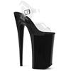 Pleaser - BEYOND008 Sandale à bride à la cheville, Pole dance chaussures - Chaussures de pole dance - Noir Product image